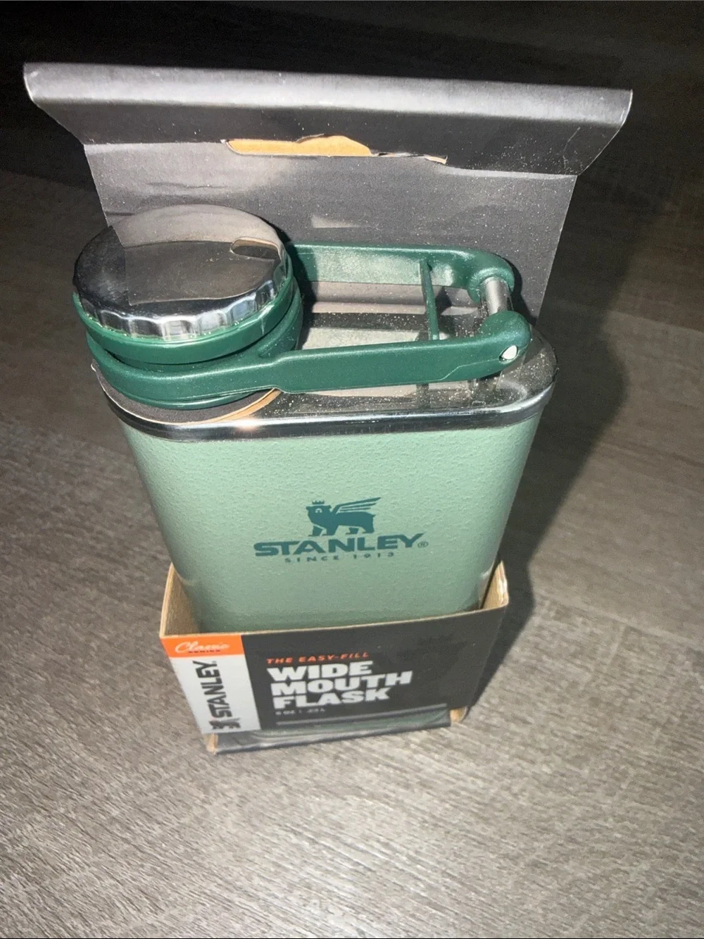 Stanley Wide Mouth Hip Flask 8 oz Green NEW IN PACKAGING